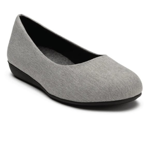 Baubax Gray Dressy Flats Size: 8 - Picture 2 of 12